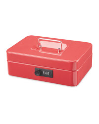 Combination Cash Box - Red