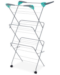 Concertina Airer with Wheels - Green