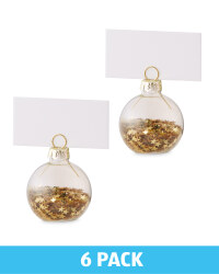 Confetti Placecard Holders 6 Pack - Gold
