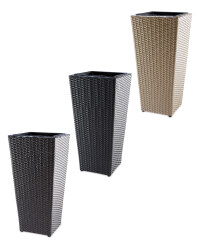 Conic Rattan Effect Planter