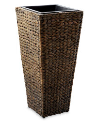 Conical Water Hyacinth Planter - Brown