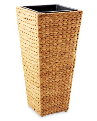 Conical Water Hyacinth Planter - Natural