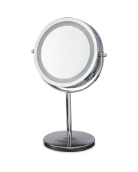 Visage Contemporary Table Mirror - Silver