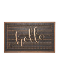 Copper Hello Outdoor Rubber Mat