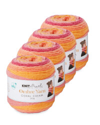 Coral Cream Ombre Yarn 4 Pack