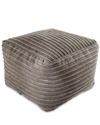 Cord Bean Cube - Charcoal