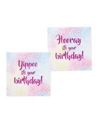 Cosmic Stars Birthday Cards 10-Pack