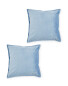 Blue Velvet Cushions 2 Pack
