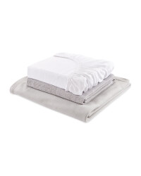 Lily & Dan Cot Bed Starter Set - Grey