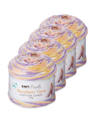 Cotton Candy Rainbow Yarn 4 Pack