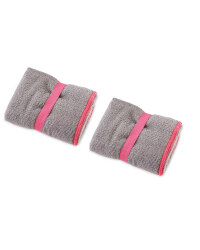 Crane 2 Pack Hand Towel - Grey and Pink