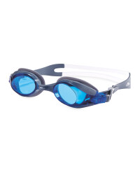 Crane Adult Swim Goggles - Dark Grey/Blue