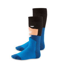 Crane Batman Dark Blue Socks 2 Pack