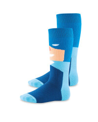 Crane Batman Light Blue Socks 2 Pack