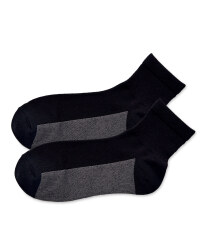 Crane Black Ankle Golf Socks 2-Pack