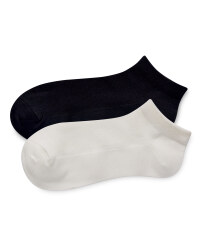 Crane Black/White Trainer Socks Pack