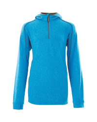 Crane Boys Junior Hooded Midlayer - Blue/Grey
