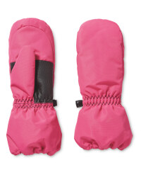 Crane Childrens Ski Mitts - Pink