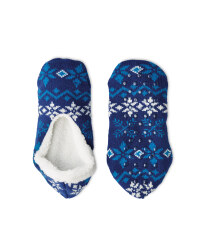 Crane Cosy Slipper Socks 4-8 - Blue