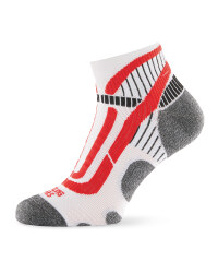 Crane Ergonomic Cycling Socks - White/Red
