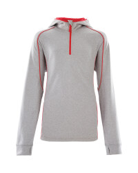 Crane Girls Junior Hooded Midlayer - Grey/Pink