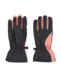Crane Junior Snow Gloves - Coral