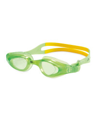 Crane Junior Swim Goggles - Green/Yellow