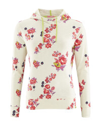 Crane Ladies' Cream Floral Hoody