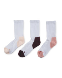 Crane Ladies' Crew Socks 3 Pack