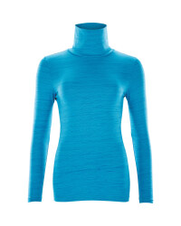 Crane Ladies Ski Roll Neck Top - Blue