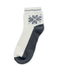 Crane Lambswool Socks - Ice Flake