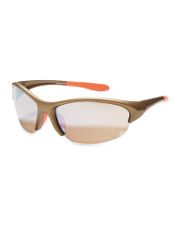 Crane Matt Metallic Cycling Glasses - Gold