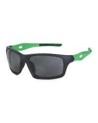 Crane Matt Sports Glasses - Black/Green