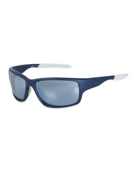 Crane Matt Sports Glasses - Dark Blue/White