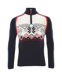 Crane Mens Nordic/Alpine Knitwear - Blue/White