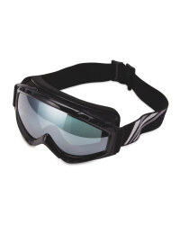 Crane Mens Ski & Snowboard Goggles - Black/Silver