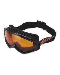 Crane Mens Ski & Snowboard Goggles - Orange/Black