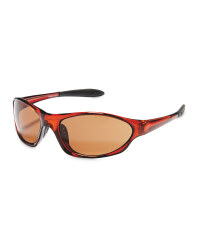 Crane Shiny Cycling Glasses - Brown