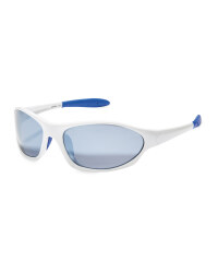 Crane Shiny Cycling Glasses - White