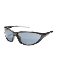 Crane Shiny Metallic Cycling Glasses - Dark Grey