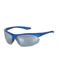 Crane Shiny Sports Glasses - Metallic Blue