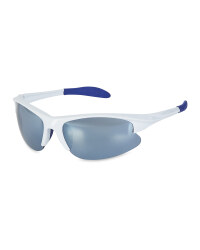 Crane Shiny Sports Glasses - White/Blue