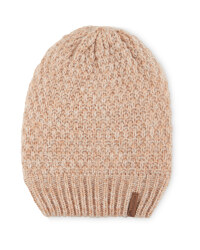 Crane Slouch Knitted Hat - Tan