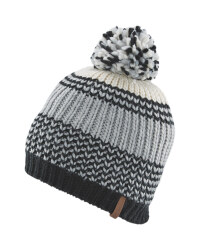 Crane Striped Pompom Hat
