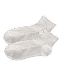 Crane White Ankle Golf Socks 2-Pack