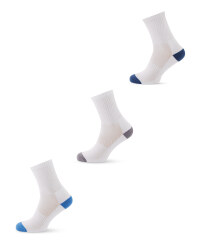 Crane White Sports Socks