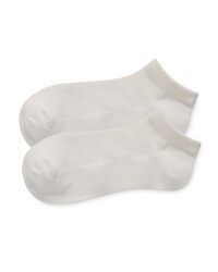 Crane White Trainer Socks 2-Pack