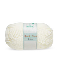 So Crafty Cream Chunky Yarn