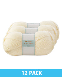 Cream Double Knitting Yarn 12 Pack