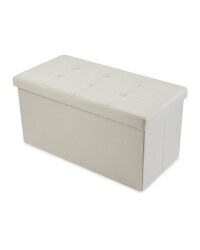 Cream Large Storage Ottoman